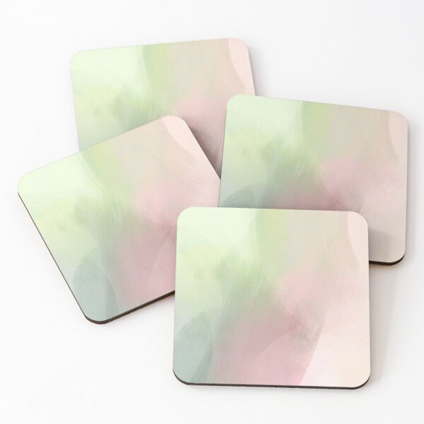 Item preview, Abstract illustration in green and rose pink designed and sold by Purealism.