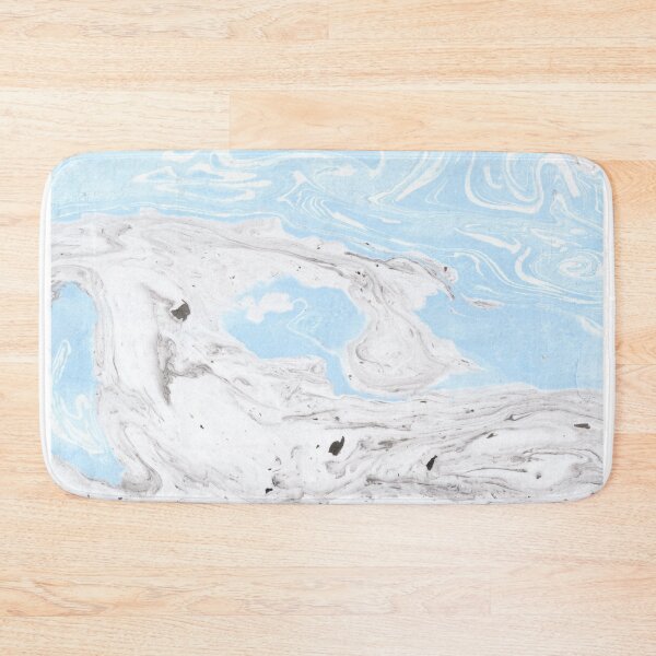 Item preview, Suminagashi Love, Gray and Blue designed and sold by Dina Mae.