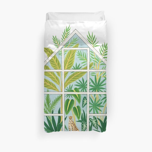 jungle greenhouse Duvet Cover
