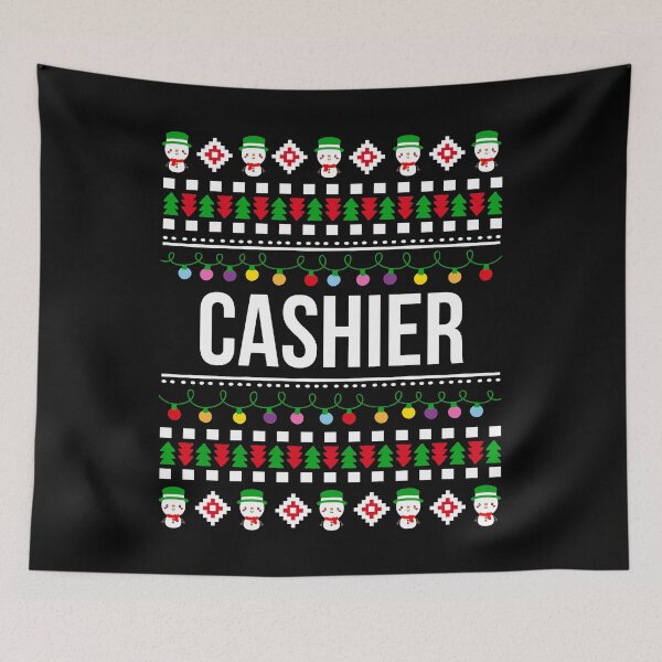 Item preview, Cashier Christmas funny gift ugly happy holidays christmas gift idea for Cashier xmas present Merry christmas designed and sold by LoveEveryWear.