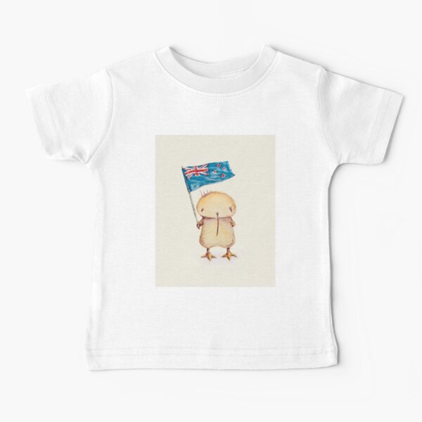 Kwii & NZ flag for kid clothes Baby T-Shirt