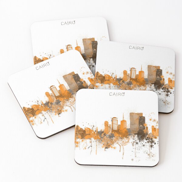 Item preview, Cairo Egypt Warm Skyline designed and sold by DimDom.