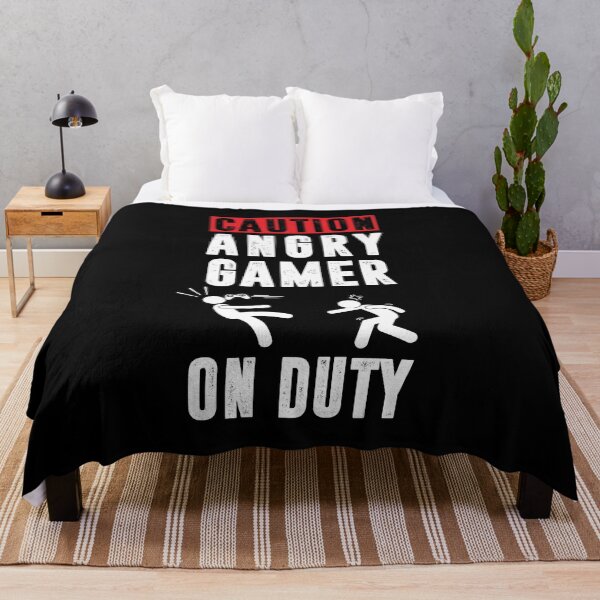 Item preview, Caution : Angry Gamer On Duty Funny Gamer Saying designed and sold by goodspy.