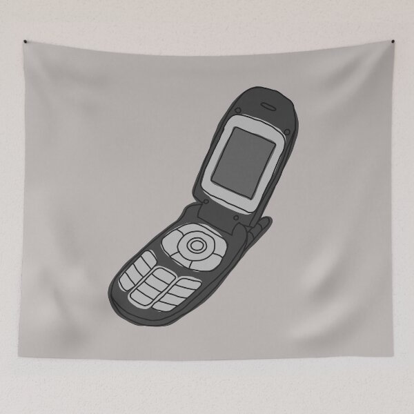 Item preview, Burner Flip Phone - Black designed and sold by MOREDANKMEMES.