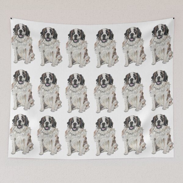 Item preview, Saint Bernard Dog from a Hand-Painted Design designed and sold by Cortney Harrington.