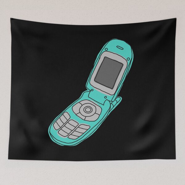 Item preview, Burner Flip Phone - Teal designed and sold by MOREDANKMEMES.
