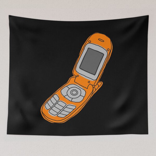 Item preview, Burner Flip Phone - Orange designed and sold by MOREDANKMEMES.