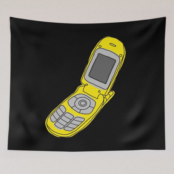 Item preview, Burner Flip Phone - Yellow designed and sold by MOREDANKMEMES.