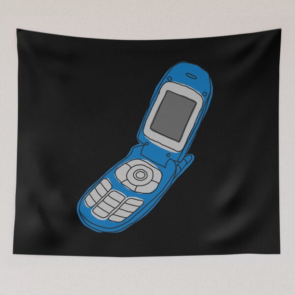 Item preview, Burner Flip Phone - Blue designed and sold by MOREDANKMEMES.