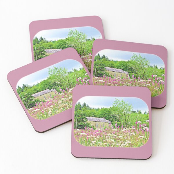 Item preview, Church nestled among the flowers designed and sold by DAscroft.