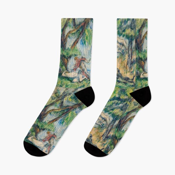 Item preview, Lovers in the forest - Paul Cezanne vintage painting designed and sold by Vintage Designs +.