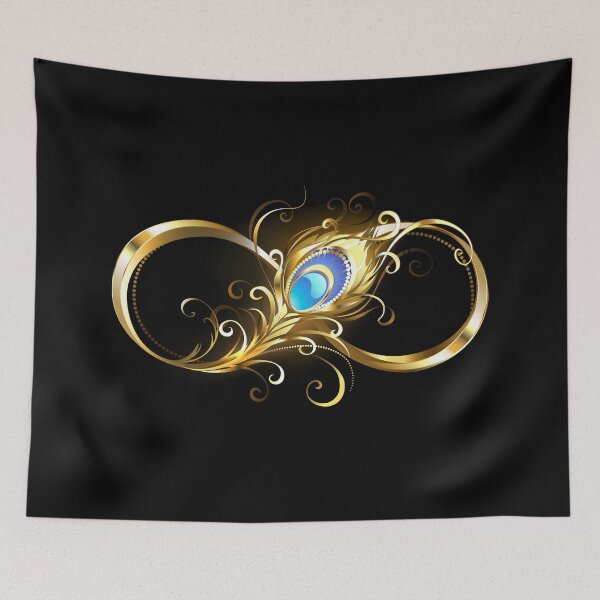 Item preview, Infinity with Golden Peacock Feather designed and sold by Blackmoon9.