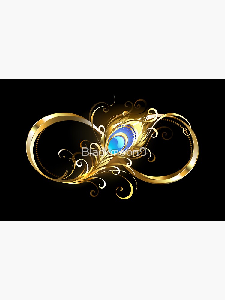 Luxury golden peacock painting classical dark curves decor, png | PNGEgg