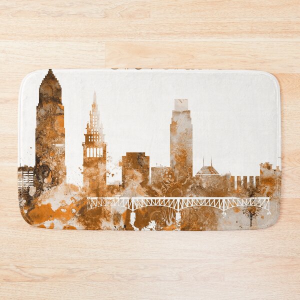 Item preview, Cleveland Ohio Warm Skyline designed and sold by DimDom.