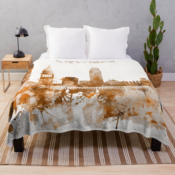 Item preview, Cleveland Ohio Warm Skyline designed and sold by DimDom.