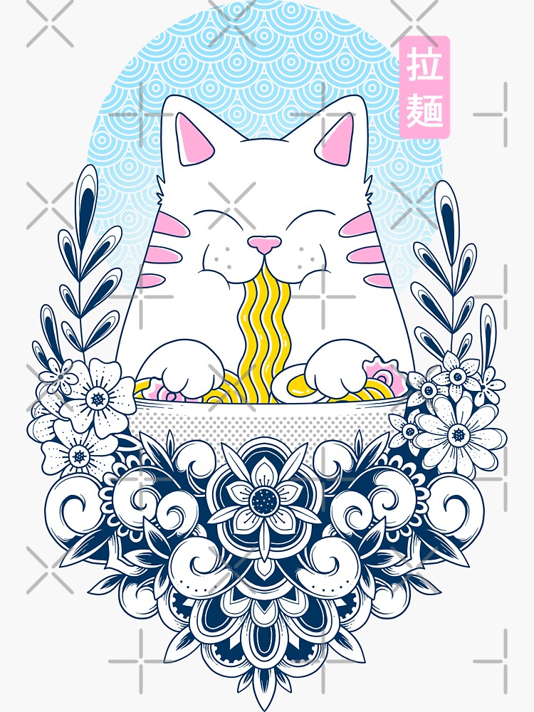 Ramen Cat by GODZILLARGE