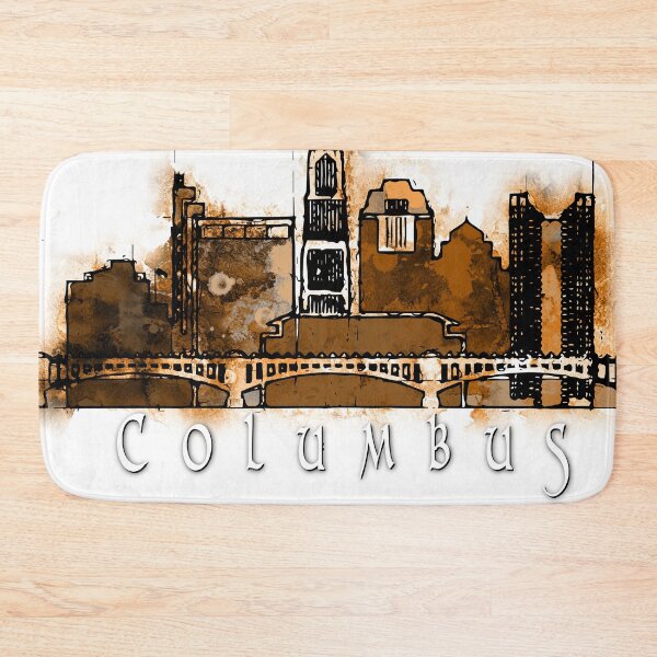 Item preview, Columbus Ohio Warm Skyline designed and sold by DimDom.