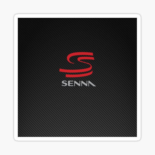 Ayrton Senna Carbon logo Sticker