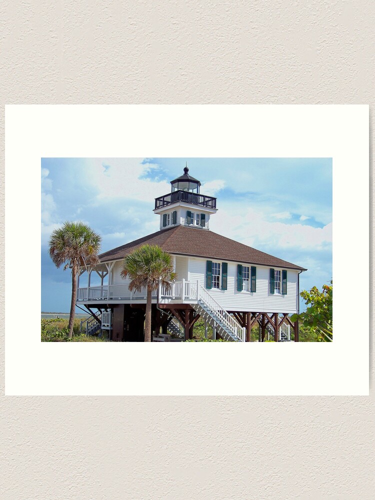 Thumbnail 1 of 3, Art Print, Boca Grande Light designed and sold by laurieloveswes.