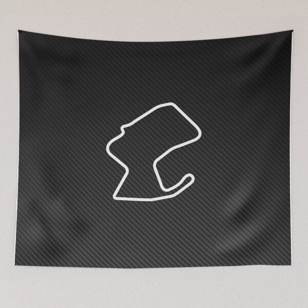 Item preview, Laguna Seca Racetrack Carbon Fiber Poster – Iconic Corkscrew Track Art designed and sold by Road To Track.