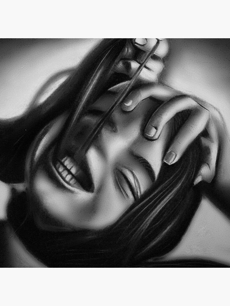 Death of a smile (Charcoal drawing) by SicadaArt