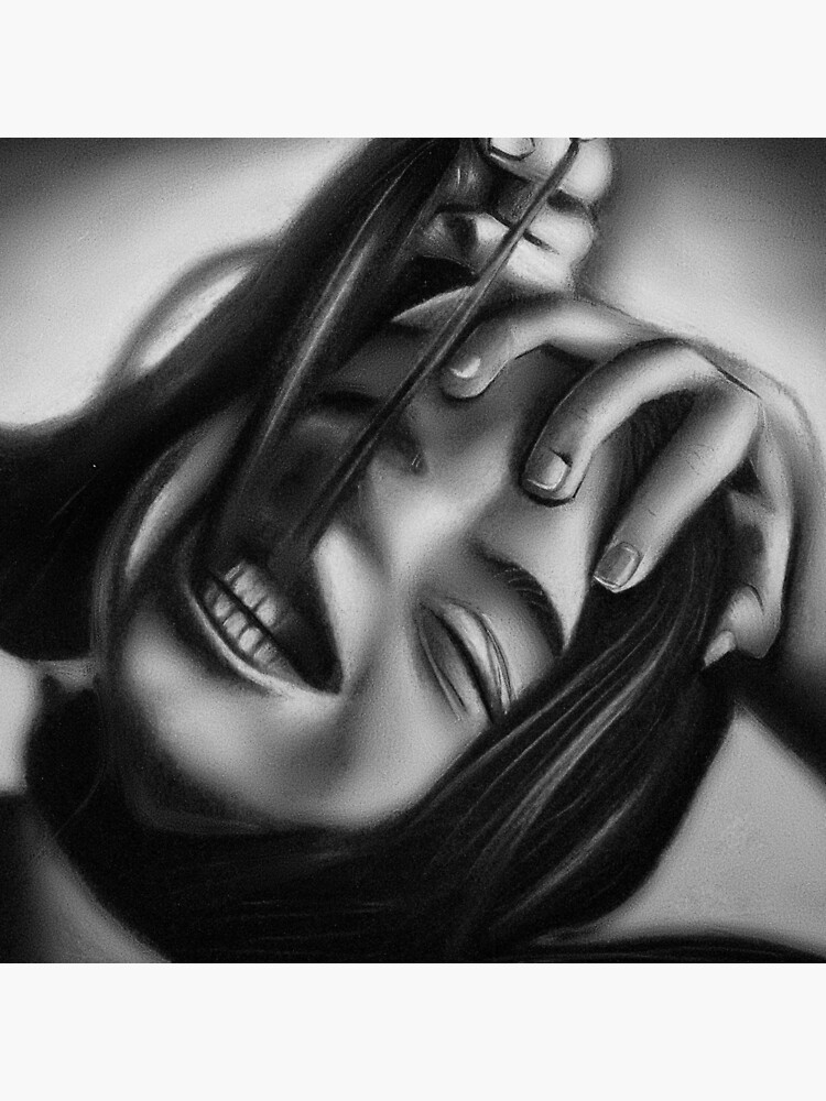 Death of a smile (Charcoal drawing) by SicadaArt