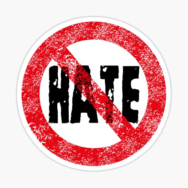 Item preview, No Hate designed and sold by SassyClassyMe.