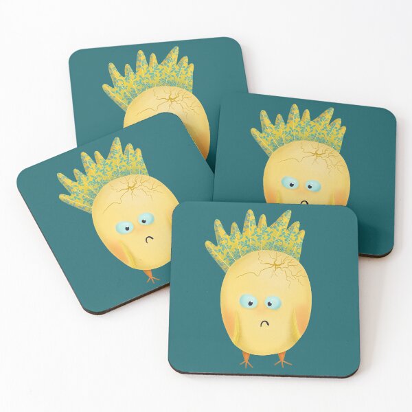 Item preview, Embarrassed bird egg monster squinting designed and sold by Marlene Wagenhofer.