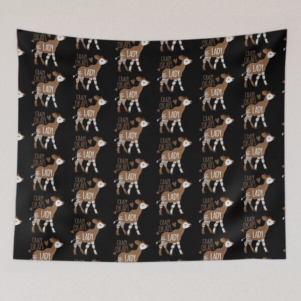 Item preview, Crazy OKAPI lady (weird animal)  designed and sold by jazzydevil.