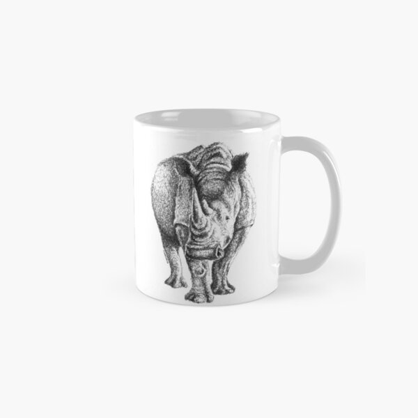 Scribbled Rhino Tasse (Standard)