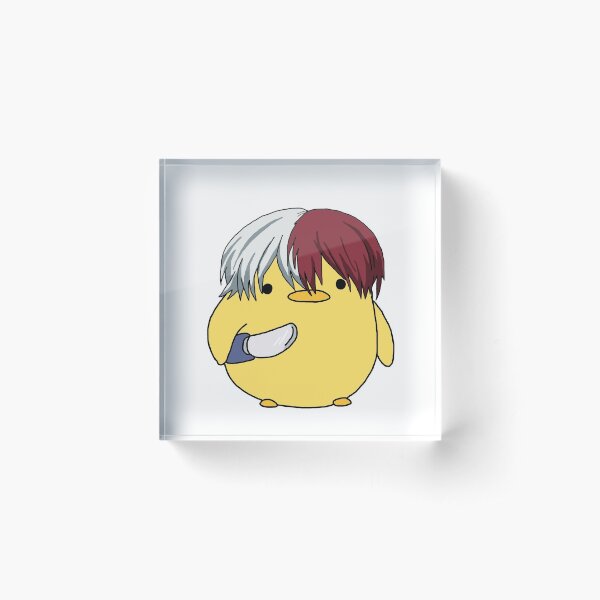 My Hero Academia Shoto Todoroki Knife Chick Meme Bloque acrílico