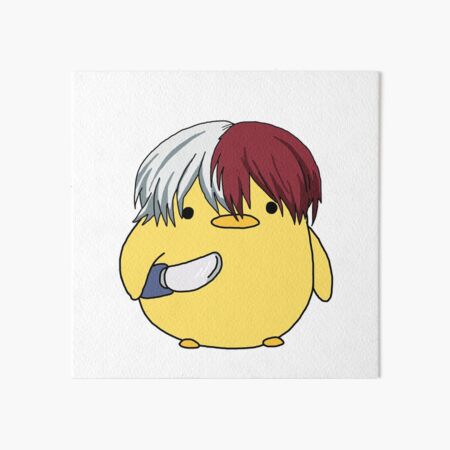 My Hero Academia Shoto Todoroki Knife Chick Meme Art Board Print
