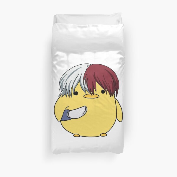 My Hero Academia Shoto Todoroki Knife Chick Meme Duvet Cover