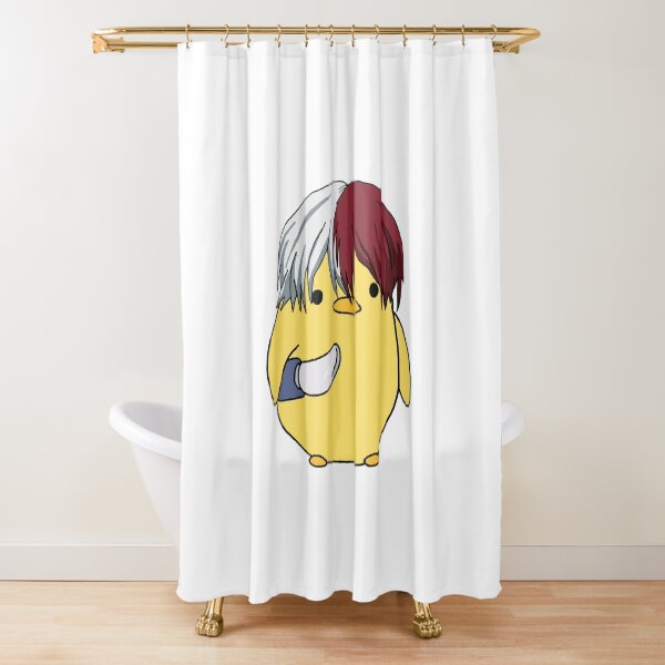 Mon héros Academia Shoto Todoroki Couteau Poussin Meme Rideau de douche
