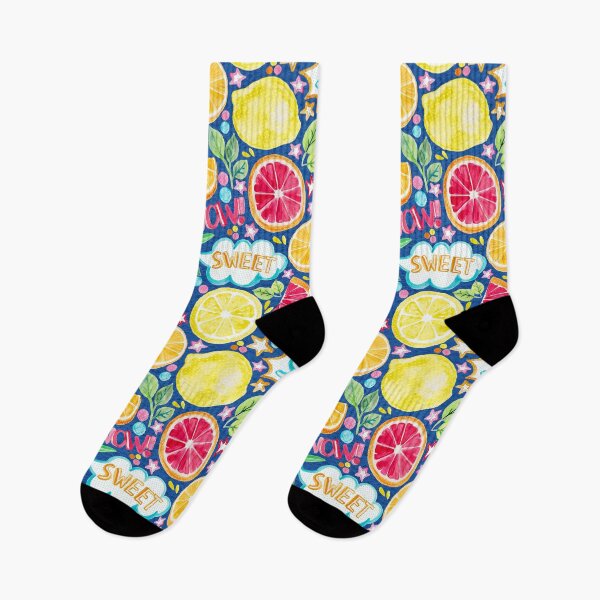 Item preview, Sweet and Sour - Citrus Fruit on Royal Blue designed and sold by Tangerine-Tane.