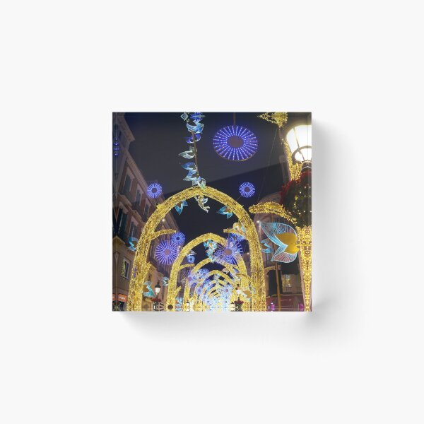 Item preview, Christmas in Malaga, Calle Larios designed and sold by AM FineArtPrints.