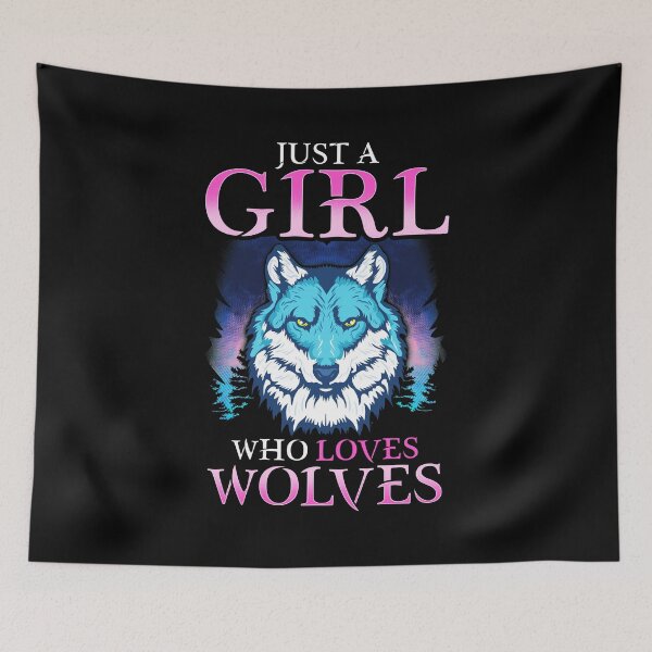 Item preview, Just A Girl Who Loves Wolves Confident Lone Wolf designed and sold by perfectpresents.