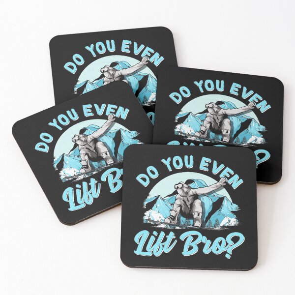 Item preview, Do You Even Lift Bro Ski Lift Pun Snowboard & Ski designed and sold by perfectpresents.