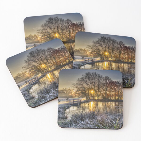 Item preview, Winter Sunrise over Yateley Green Pond designed and sold by Dave Williams.