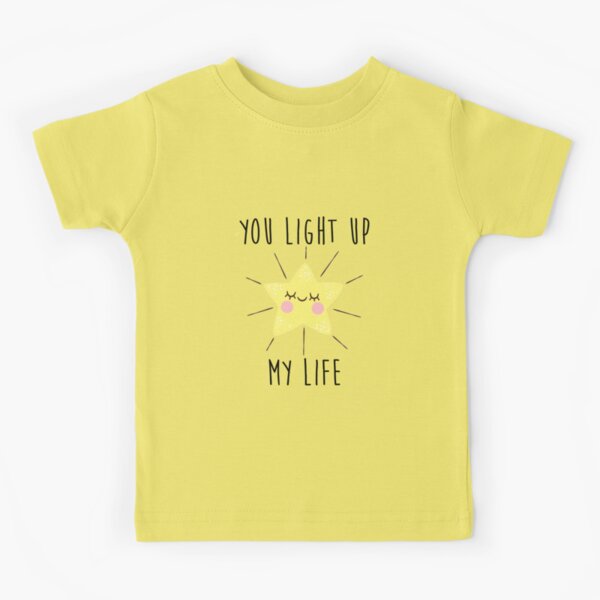 You light up my life gold star Kids T Shirt for Sale by edwardecho Redbubble