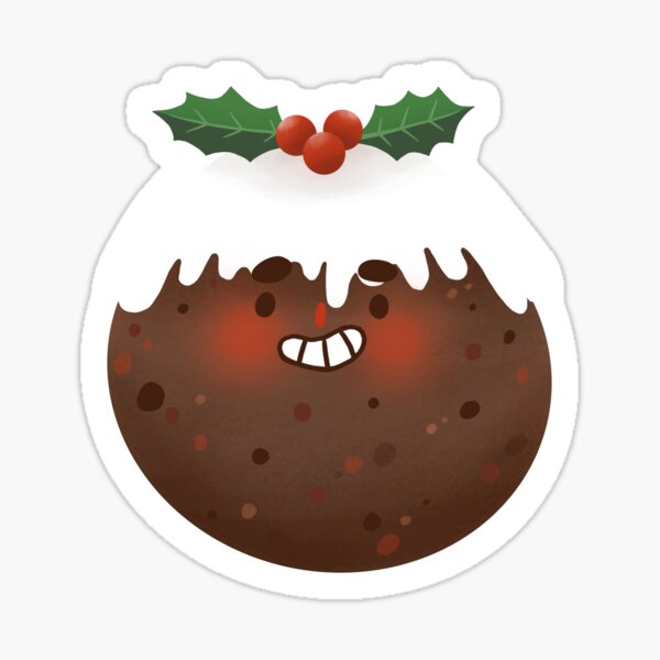 Christmas Pudding Sticker