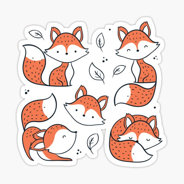 Item preview, Cute Foxes designed and sold by edwardecho.