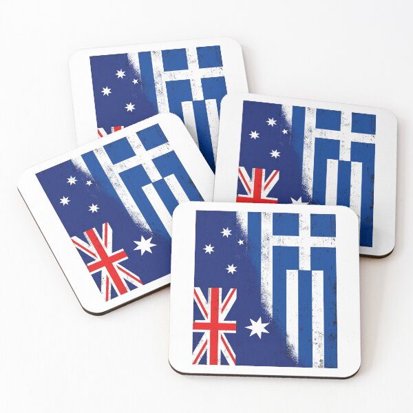 Item preview, Australia and Greece, Greek and Australian Flags designed and sold by #mossasdesign.