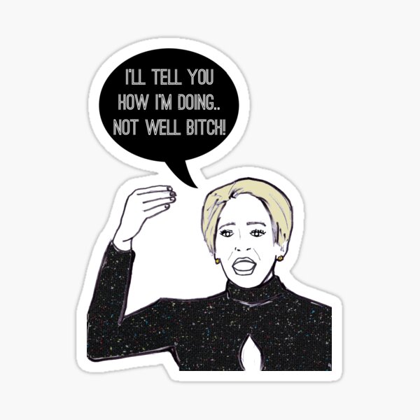 Not Well Sticker