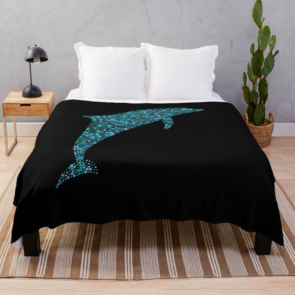 Item preview, A colorful dolphin abstract design made from spots designed and sold by Gerald Waters.
