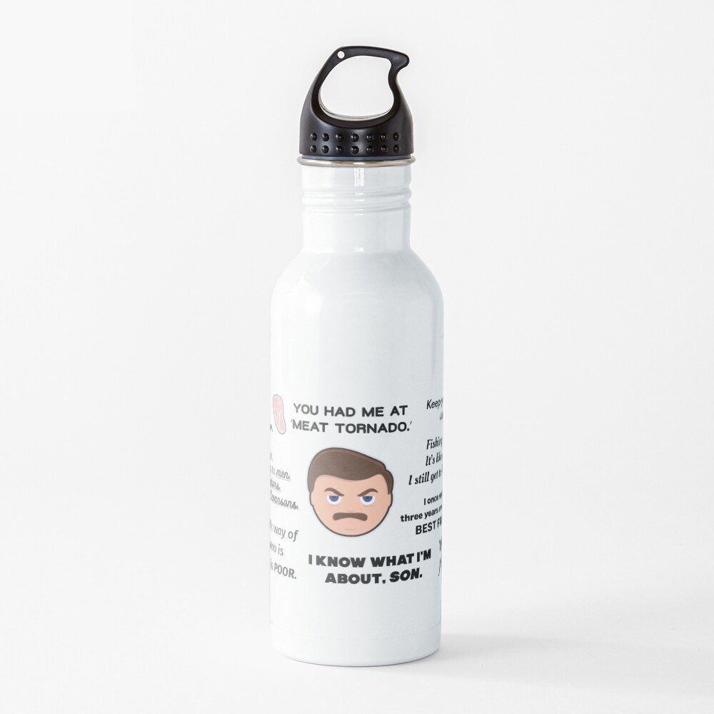 Ron Swanson Quotes 2 Water Bottle