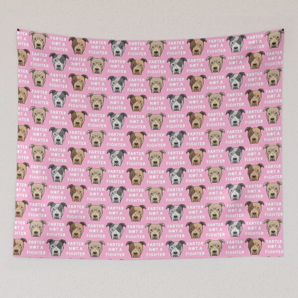 Item preview, Farter not a fighter - cute pit bull lovers - pink designed and sold by littlearrow.