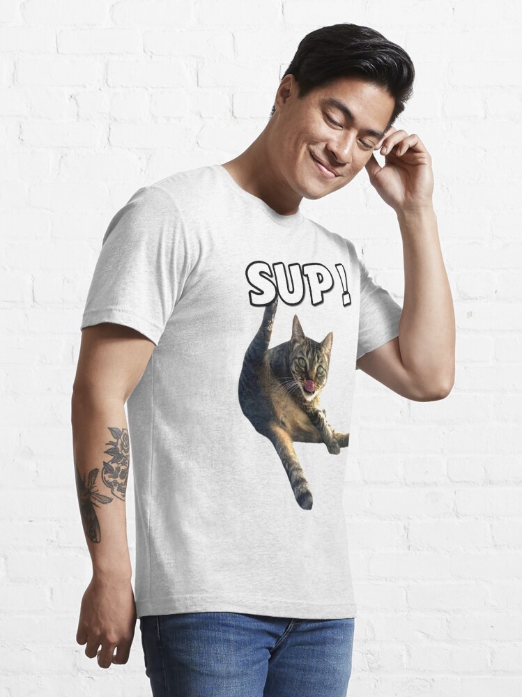 cat licking butt t shirt