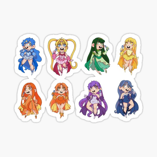 Mermaid Melody Stickers Sticker Pack ,, MMPPP Luchia Hanon Rina Karen Noel  Seira Sara Coco -  UK
