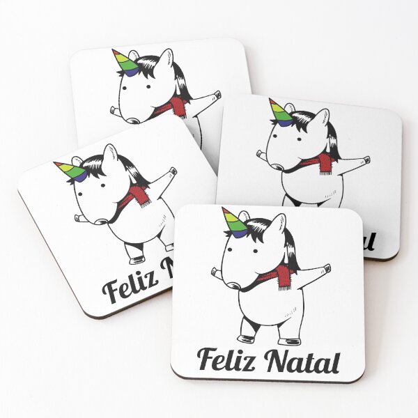 Item preview, unicorn feliz natal designed and sold by atevern.